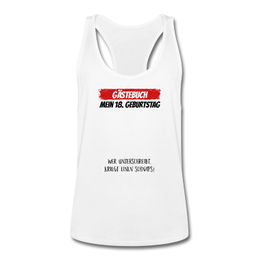 Geschenk zum 18 Tank Top - Gästebuch 18. Geburtstag Gästeliste 18 Jahre
