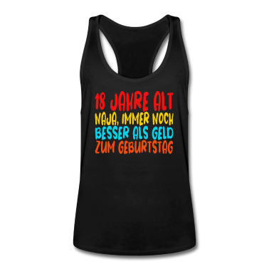 Geschenk zum 18 Tank Top - 18 Jahre 18 Geburtstag Geschenk