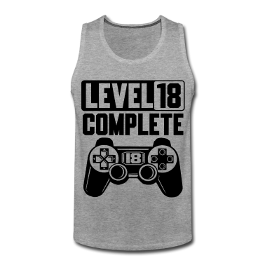 Geschenk zum 18 Tank Top - 18. Geburtstag Level 18 Complete 18 Jahre Gamer