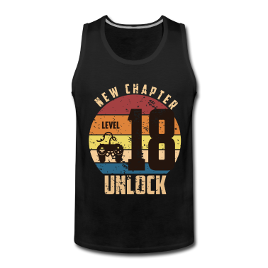 Geschenk zum 18 Tank Top - 18. Geburtstag Level 18 Unlock Geburtstagsgeschenk