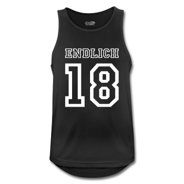 Geschenk zum 18 Tank Top - Endlich 18 Trikot