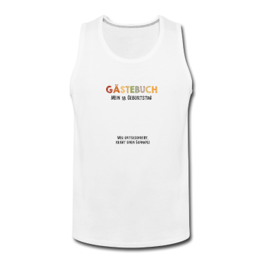 Geschenk zum 18 Tank Top - Gästebuch 18. Geburtstag