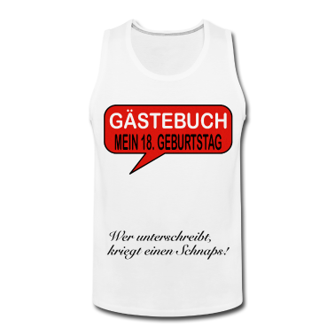 Geschenk zum 18 Tank Top - GÄSTEBUCH ZUM 18. GEBURTSTAG