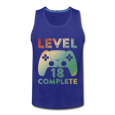 Geschenk zum 18 Tank Top - Gaming Zocken 18 Geburtstag Level 18 Complete