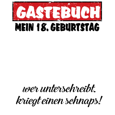 Motiv Gästebuch 18. Geburtstag Gästeliste 18 Jahre