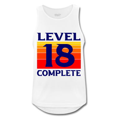 Geschenk zum 18 Tank Top - 18. Geburtstag LEVEL