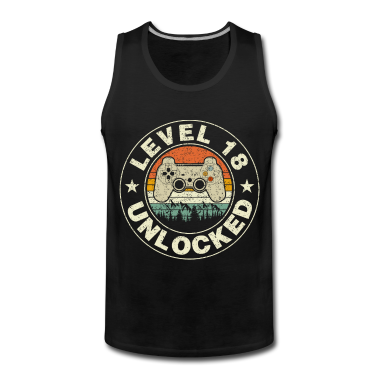 Geschenk zum 18 Tank Top - Level 18 Unlocked Gaming 18. Geburtstag des Videospielers