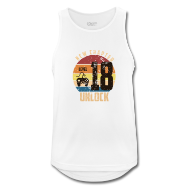 Geschenk zum 18 Tank Top - 18. Geburtstag Level 18 Unlock Geburtstagsgeschenk