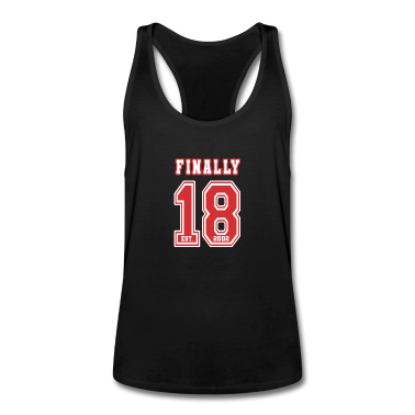 Geschenk zum 18 Tank Top - Finally 18 Red