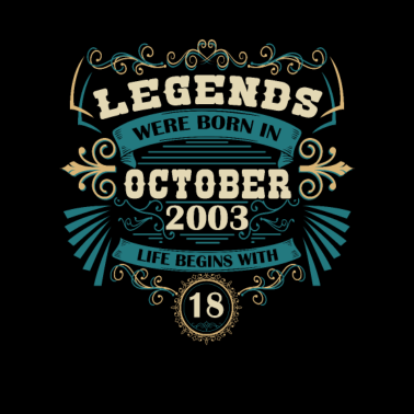 Motiv 18. Geburtstag für Männer und Frauen Oktober 2003