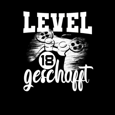 Motiv 18 Geburtstag Gamer Level 18