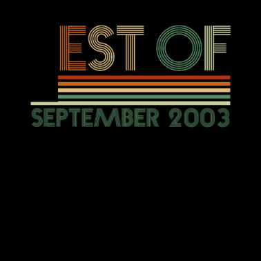 Motiv 18. Geburtstag Geschenk September 2003