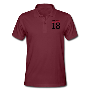 Geschenk zum 18 Poloshirt - endlich 18 geschafft!