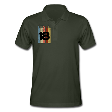 Geschenk zum 18 Poloshirt - Level 18, Shirt zum 18. Geburtstag