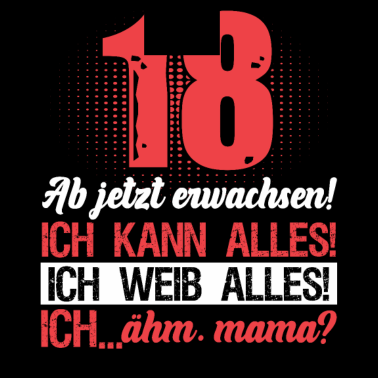 Motiv Endlich 18 | Geschenk zum 18. Geburtstag