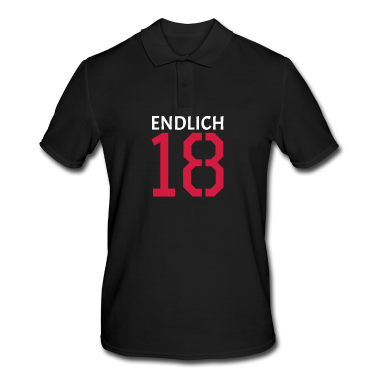 Geschenk zum 18 Poloshirt - endlich 18
