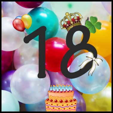 Motiv zum 18. Geburtstag
