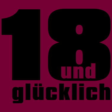 Motiv 18 und gluecklich