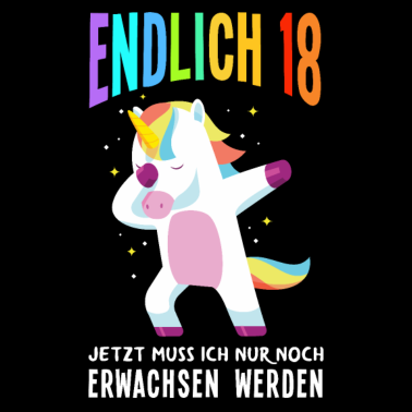 Motiv Lustiges 18. Geburtstag Endlich 18 Geschenk