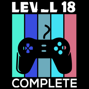 Motiv 18. Geburtstag 18. Lebensjahr Level 18 entsperrt