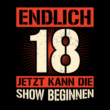 Motiv Endlich 18 Geburtstag Geschenk 18 Jahre