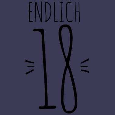 Motiv Endlich 18! Spruch 18. Geburtstag Geschenk