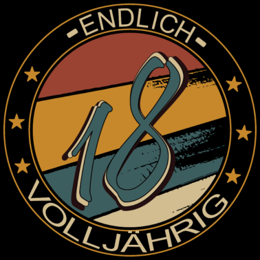 Motiv Endlich 18! Volljährig 18. Geburtstag Geschenk