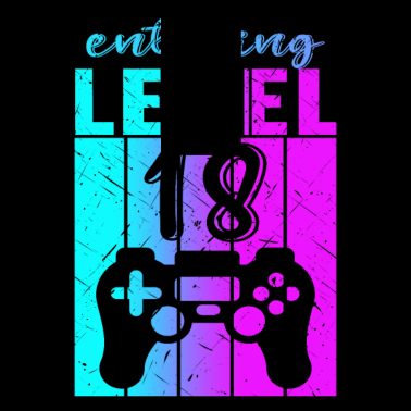 Motiv Level 18 Gaming Controller 18. Geburtstag