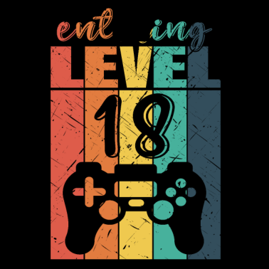Motiv Level 18 Gaming Controller 18. Geburtstag