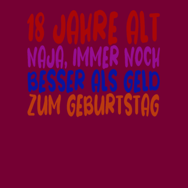 Motiv 18 Jahre 18 Geburtstag Geschenk