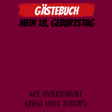 Motiv Gästebuch 18. Geburtstag Gästeliste 18 Jahre