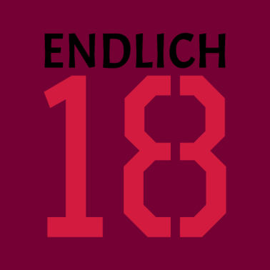 Motiv endlich 18 Geschenk