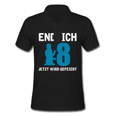 Geschenk zum 18 Poloshirt - 18 Geburtstag Endlich 18 Jetzt wird gefeiert