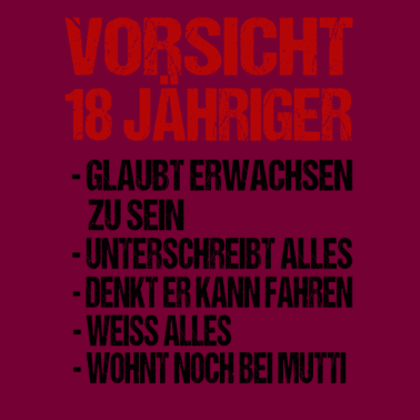 Motiv 18 Jahre 18 Geburtstag Geschenk