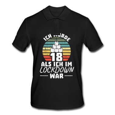 Geschenk zum 18 Poloshirt - 18. Geburtstag Als Ich Im Lockdown war 18 Jahre