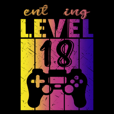 Motiv Level 18 Gaming Controller 18. Geburtstag