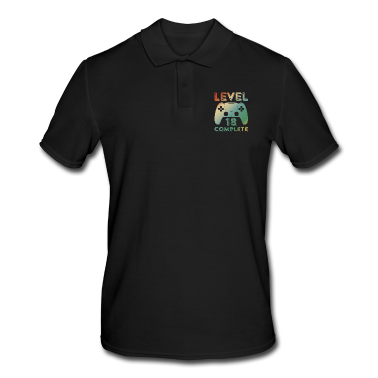 Geschenk zum 18 Poloshirt - Gaming Zocken 18 Geburtstag Level 18 Complete