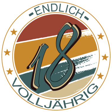 Motiv Endlich 18! Volljährig 18. Geburtstag Geschenk