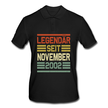 Geschenk zum 18 Poloshirt - Legendär seit November 2002 18.Geburtstag 18