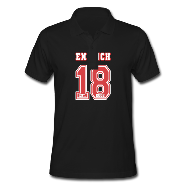 Geschenk zum 18 Poloshirt - Endlich 18 Rot