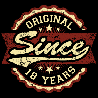 Motiv Original seit 18 Jahren 18. Geburtstag Vintage