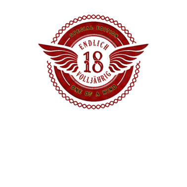 Motiv Endlich 18 - Endlich Volljährig 18. Geburtstag