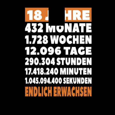 Motiv 18 Geburtstag Geschenkidee