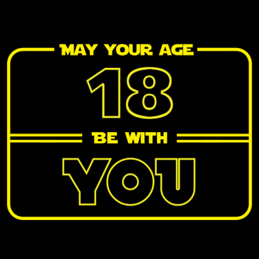 Motiv 18 birthday: May your age 18 be with you