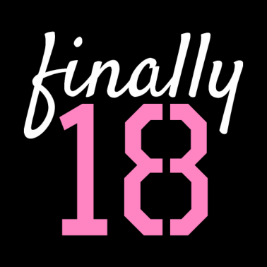 Motiv Endlich 18 Geschenkidee
